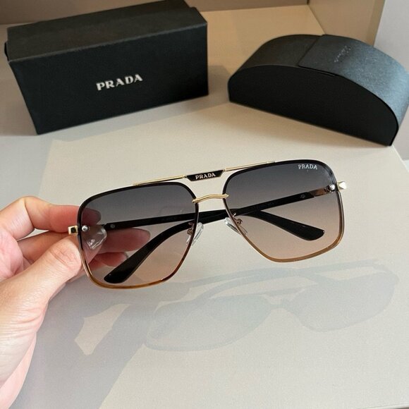 Prada Women\'s Metal Frame Sunglasses
